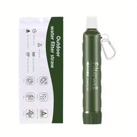 Water filter straw